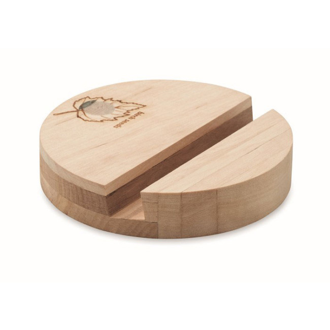 GROW ROUND STAND - Supporto per telefono in betulla