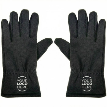 Guanti personalizzabili poliestere elasticizzato con polsino aderente taglia unica