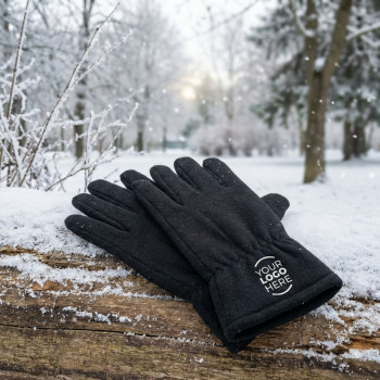 Guanti personalizzabili poliestere elasticizzato con polsino aderente taglia unica