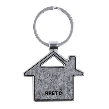 Portachiavi personalizzabile feltro RPET riciclabile varie forme