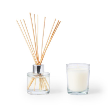 Set aromatico personalizzabile con diffusore gelsomino e candela vaniglia