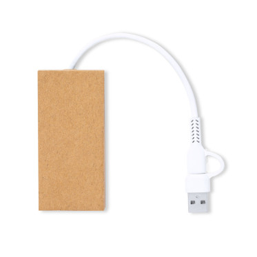 Porta USB 2.0 personalizzabile con doppia porta USB/Tipo C e sistema di blocco