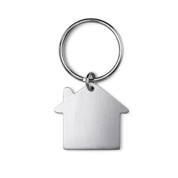 Portachiavi in metallo personalizzati con logo - HEIM - Portachiavi 'casa' in metallo
