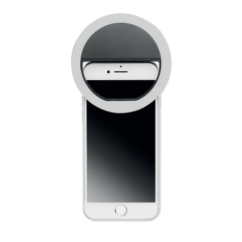 Gadget per smartphone personalizzato con logo - HELIE - Anello luminoso per selfie