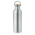 Borraccia termica personalizzabile struttura acciaio inox tappo bamboo 750 ml