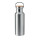 Borraccia personalizzabile con coperchio bamboo e doppio strato acciaio inox 500 ml
