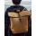 Zaino personalizzabile Quadra con 100% cotone canvas cerato e pelle