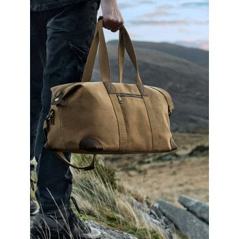 Borse da viaggio personalizzate con logo - Heritage Waxed Canvas Holdall