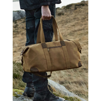 Borse da viaggio personalizzate con logo - Heritage Waxed Canvas Holdall