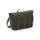 Messenger personalizzabile Quadra in cotone canvas cerato con dettagli in pelle