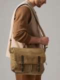Heritage Waxed Canvas Messenger