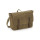 Messenger personalizzabile Quadra in cotone canvas cerato con dettagli in pelle