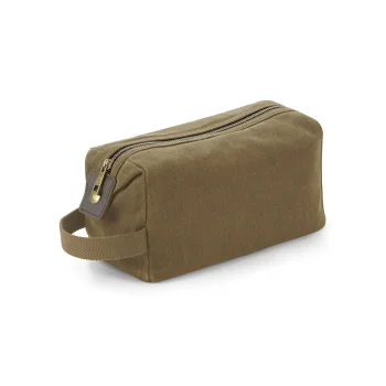 Beauty Case da Viaggio Personalizzato - Heritage Waxed Canvas Wash Bag