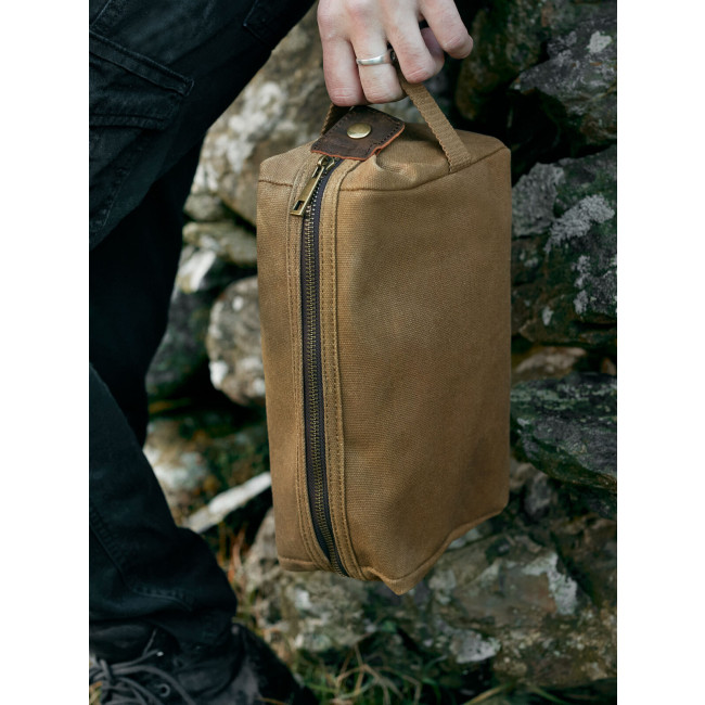 beauty case personalizzati​ - Heritage Waxed Canvas Wash Bag
