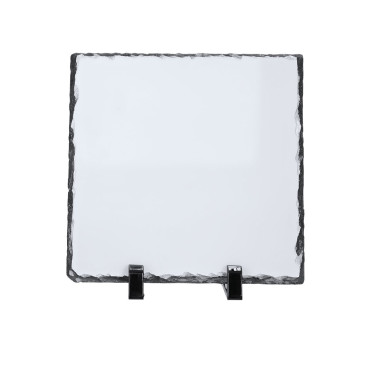 Base in ardesia personalizzabile con supporti ABS per sublimazione