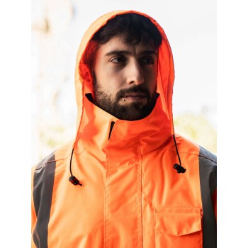 Giubbotto personalizzato con logo - Hi-Vis Rain Lite Jacket