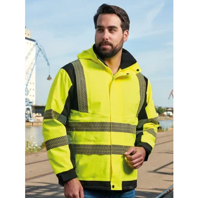 Hi-Vis Softshell Rain Jacket Printable Copenhagen