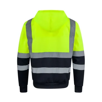 Abbigliamento alta visibilità personalizzato con logo aziendale - Hi-Vis Zipper Hoodie