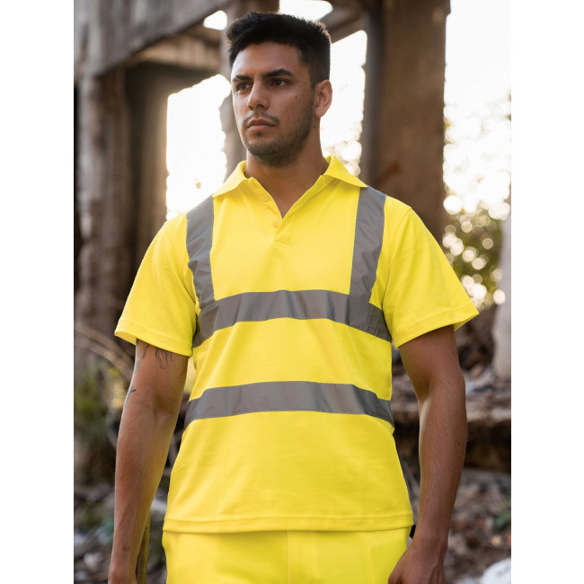 T-shirt alta visibilità personalizzate - Hi-viz Polo Shirt