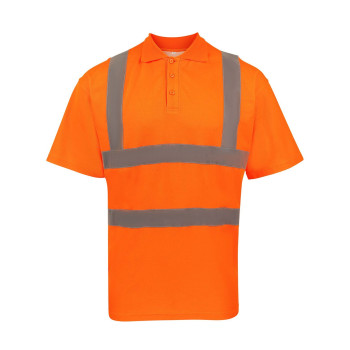 T-shirt alta visibilità personalizzate - Hi-Viz Poly-Cotton Polo