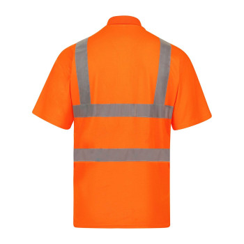 T-shirt alta visibilità personalizzate - Hi-Viz Poly-Cotton Polo