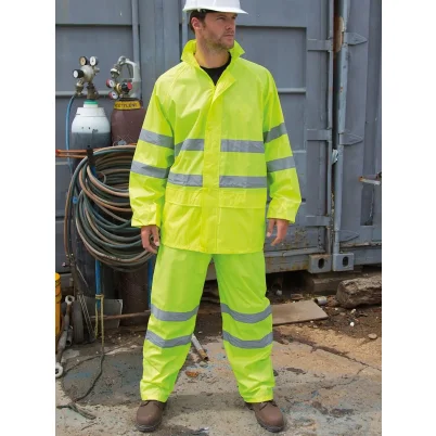 High Viz Waterproof Suit