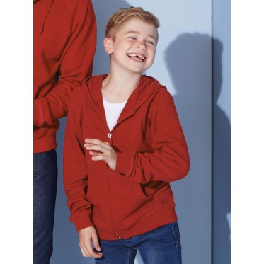 Felpe con zip bambino personalizzate con logo - Hooded Jacket Junior