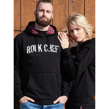 Abbigliamento ristorazione personalizzato con logo - Hooded Sweatshirt ROCK CHEF® -Stage2