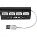 Hub USB personalizzabile Impression corpo in alluminio 4 porte