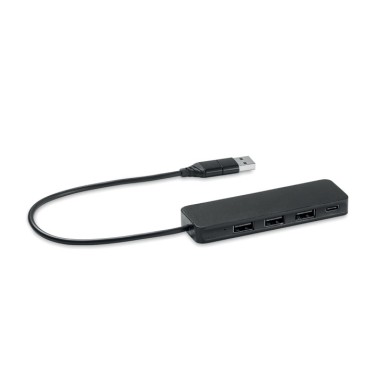 Gadget per ufficio personalizzato regalo per ufficio - HUBBIE - Hub USB-C a 4 porte