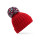 Cuffia Pesante Personalizzabile Beechfield Con Pom Pom Oversize