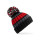 Cuffia pesante personalizzabile Beechfield a coste con pom pom sporco