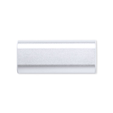 Powerbank portatile 2200 mAh personalizzabile corpo alluminio curva