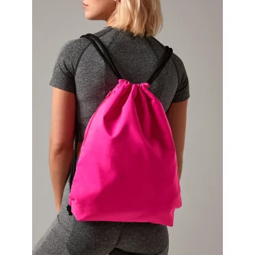 Sacca sportiva personalizzata Bag Base in poliestere 300d con tasca interna con zip