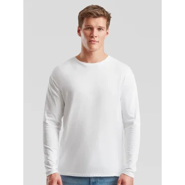 T-shirt a maniche lunghe personalizzabile Fruit of the Loom cotone morbido