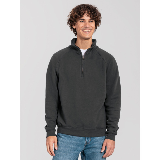 felpe uomo personalizzate - Iconic Premium Zip Neck Sweat