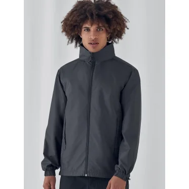 Giacca antivento personalizzata B&C Collection in poliestere idrorepellente