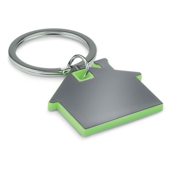 Portachiavi in metallo personalizzati con logo - IMBA - Portachiavi casa plastica