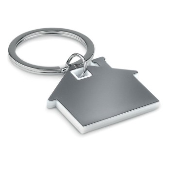 Portachiavi in metallo personalizzati con logo - IMBA - Portachiavi casa plastica