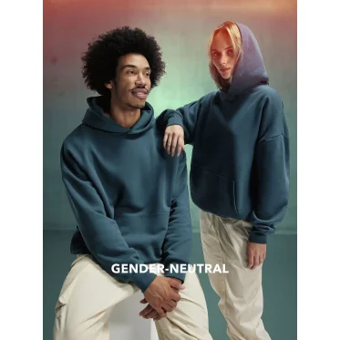 Felpa con cappuccio personalizzabile B&C Collection oversize colore SG620