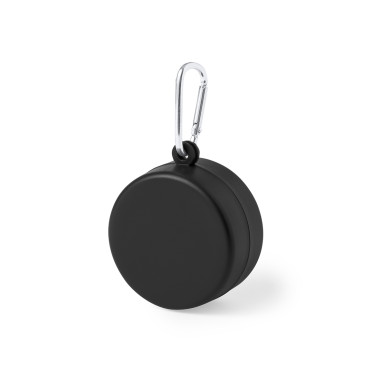 Bicchiere pieghevole personalizzabile in PP riciclato con moschettone