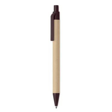 Penna economica personalizzata con logo - JANEIRO - Penna in caffè e ABS