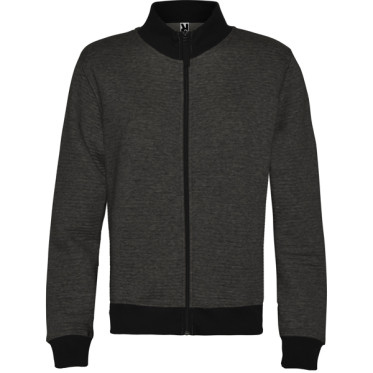 Giacca casual personalizzabile tessuto ottoman con cerniera a contrasto