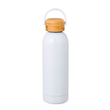 Borraccia termica personalizzabile 500 ml bianca in acciaio inox doppia parete BPA Free