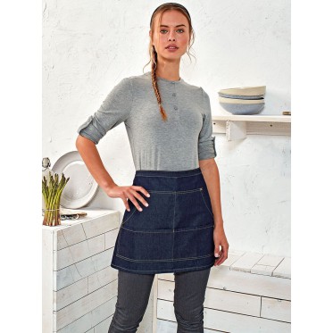 Abbigliamento ristorazione personalizzato con logo - Jeans Stitch Denim Waist Apron