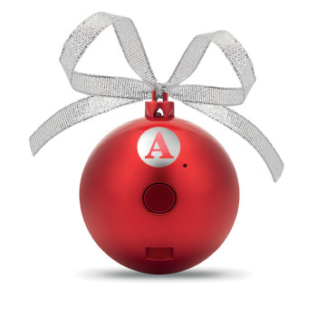 Speaker altoparlante personalizzato con logo - JINGLE BALL - Palla di Natale Speaker