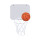 Cestino minibasket personalizzabile in PVC con pallone e ventose adesive
