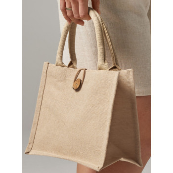 Shopper juta personalizzate con logo - Juco Mini Gift Bag