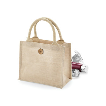 Shopper juta personalizzate con logo - Juco Mini Gift Bag