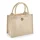 Borsa regalo personalizzabile Westford Mill juco laminata con cordino e bottone